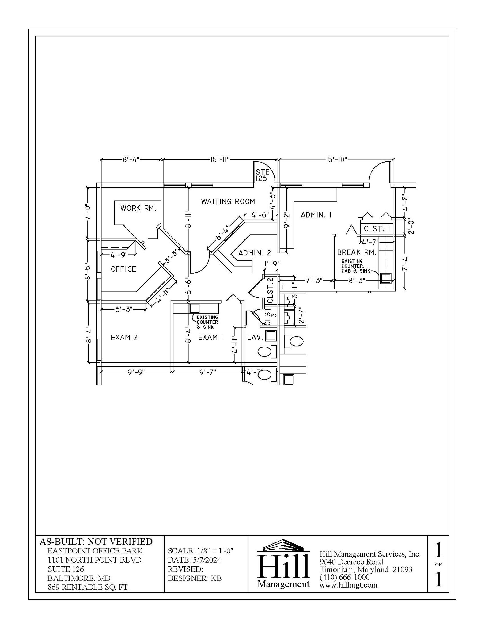 1101 N Point Blvd, Baltimore, MD en alquiler Plano de la planta- Imagen 1 de 1