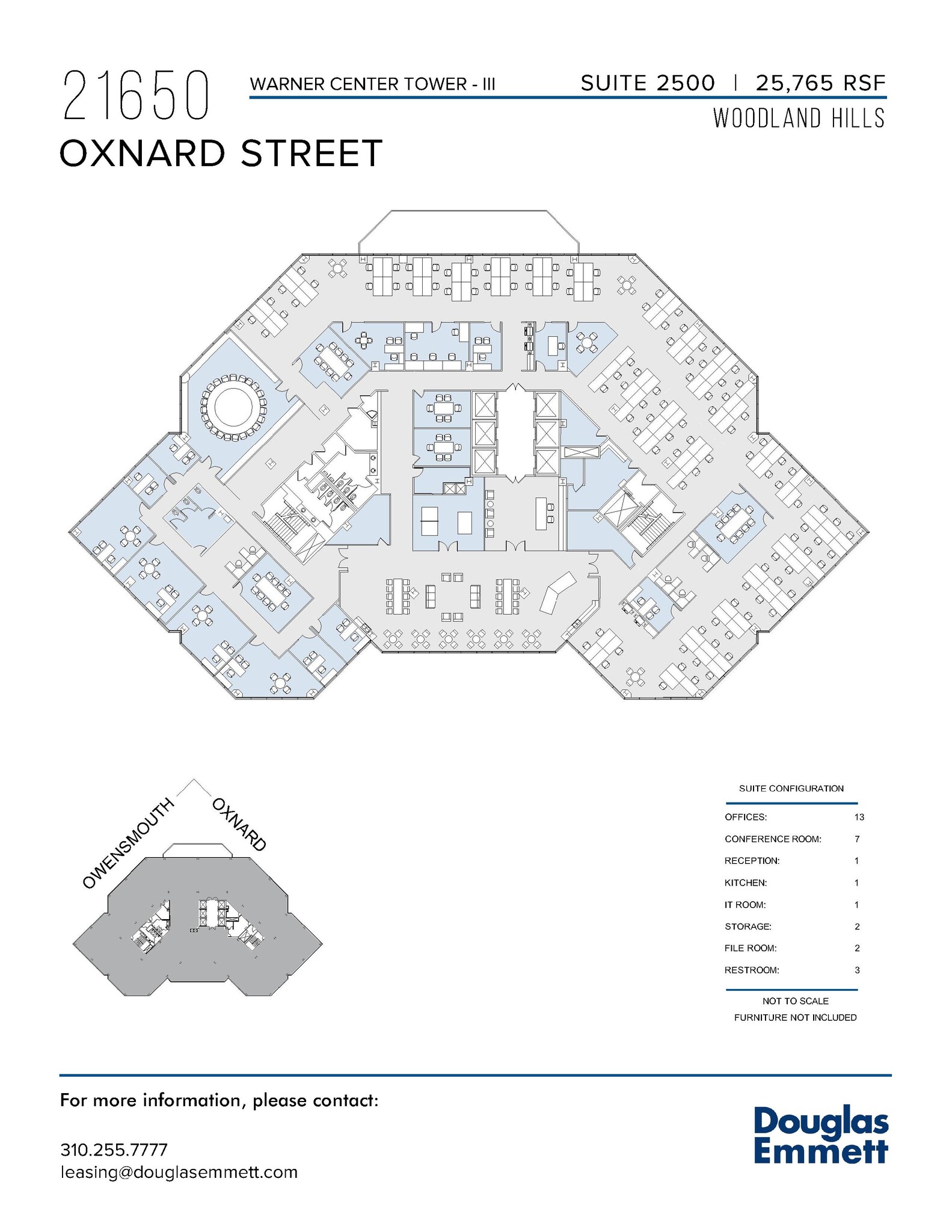 21650 Oxnard St, Woodland Hills, CA en alquiler Plano de la planta- Imagen 1 de 1