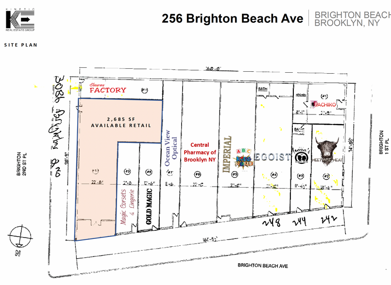 242-260 Brighton Beach Ave, Brooklyn, NY en alquiler - Plano del sitio - Imagen 2 de 2