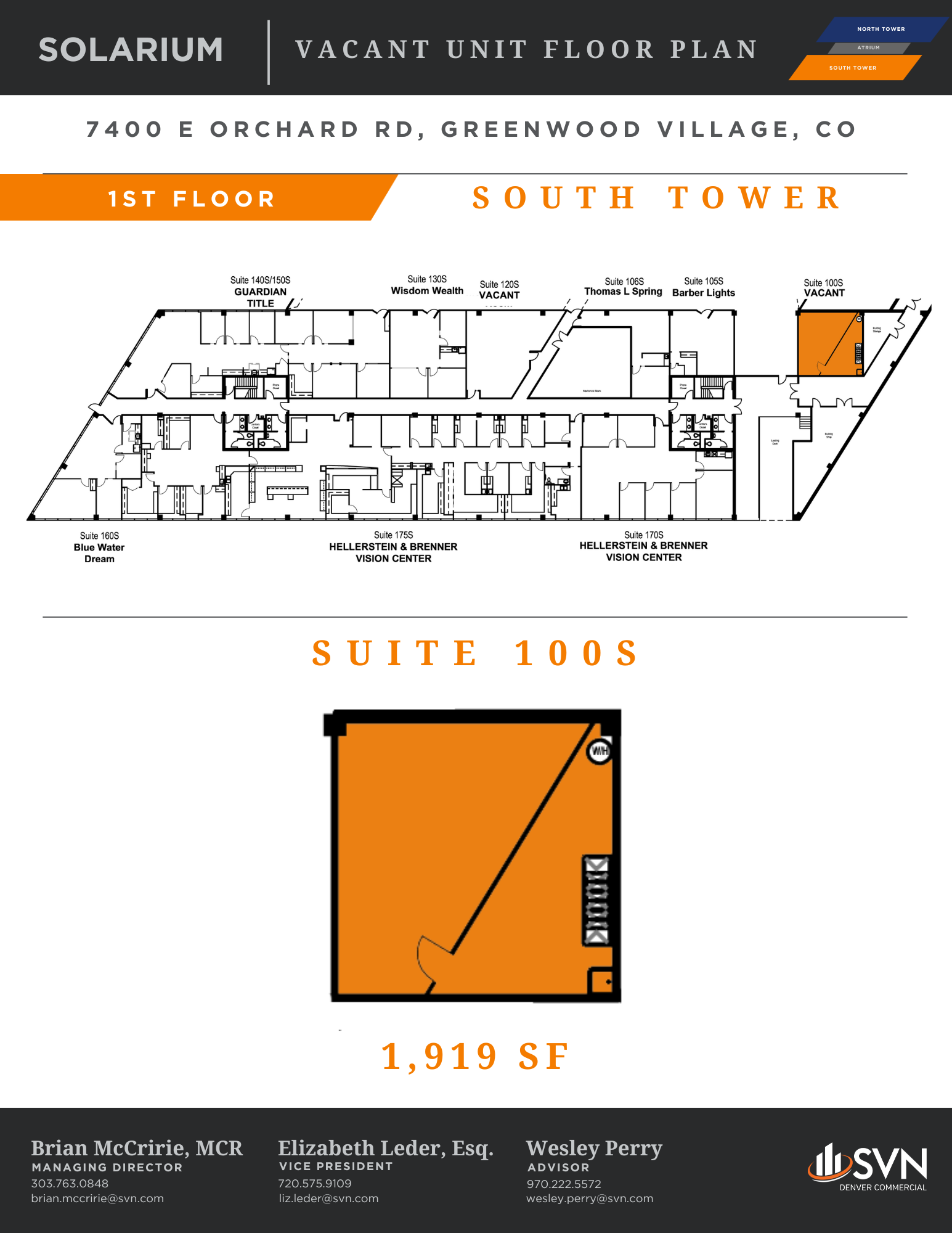 7400 E Orchard Rd, Greenwood Village, CO en alquiler Plano de la planta- Imagen 1 de 1