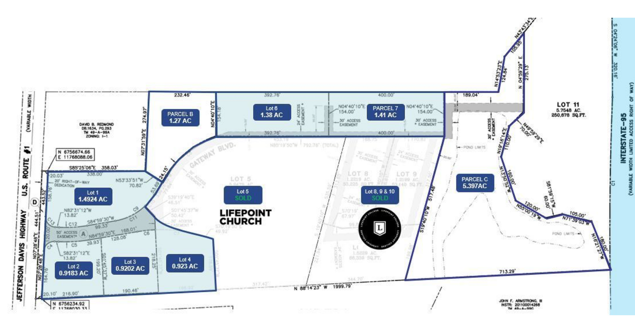 5050 Gateway Blvd, Fredericksburg, VA en venta Plano de solar- Imagen 1 de 3