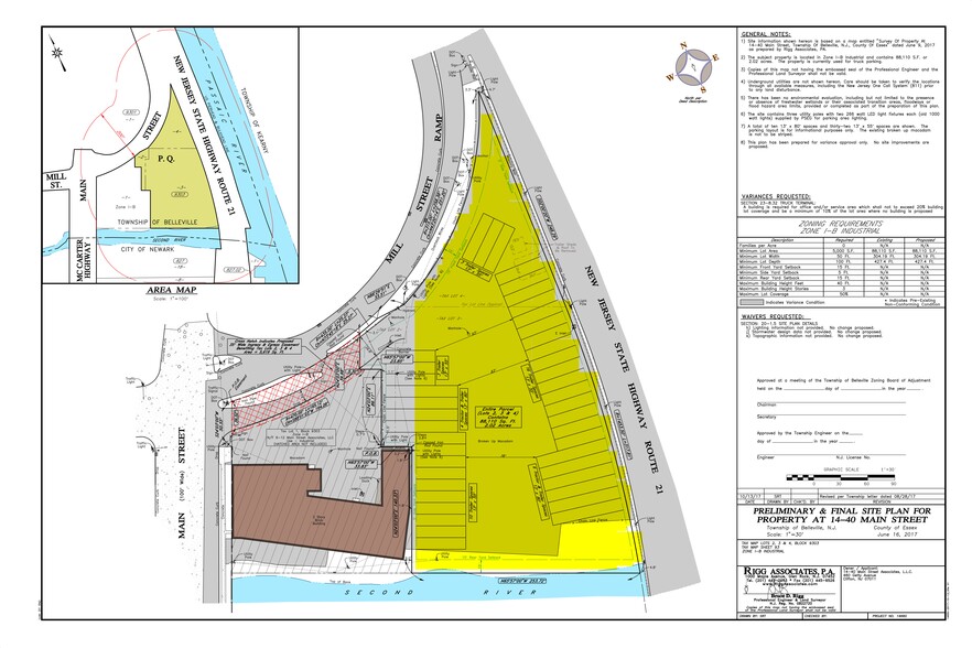 14-40 Main St, Belleville, NJ en alquiler - Plano del sitio - Imagen 1 de 2