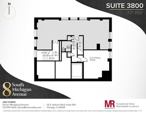 8 S Michigan Ave, Chicago, IL en alquiler Plano de la planta- Imagen 1 de 7