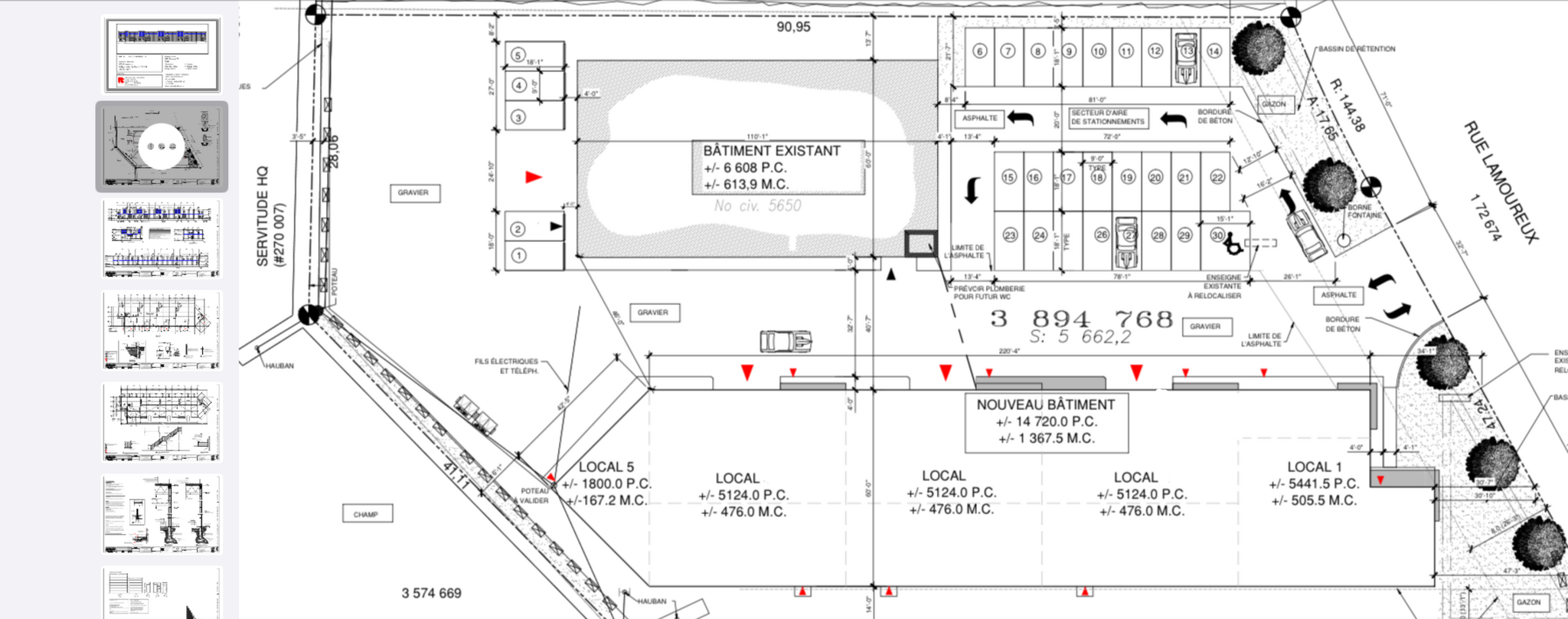 5650 Rue Lamoureux, Saint-hyacinthe, QC en alquiler Plano del sitio- Imagen 1 de 5