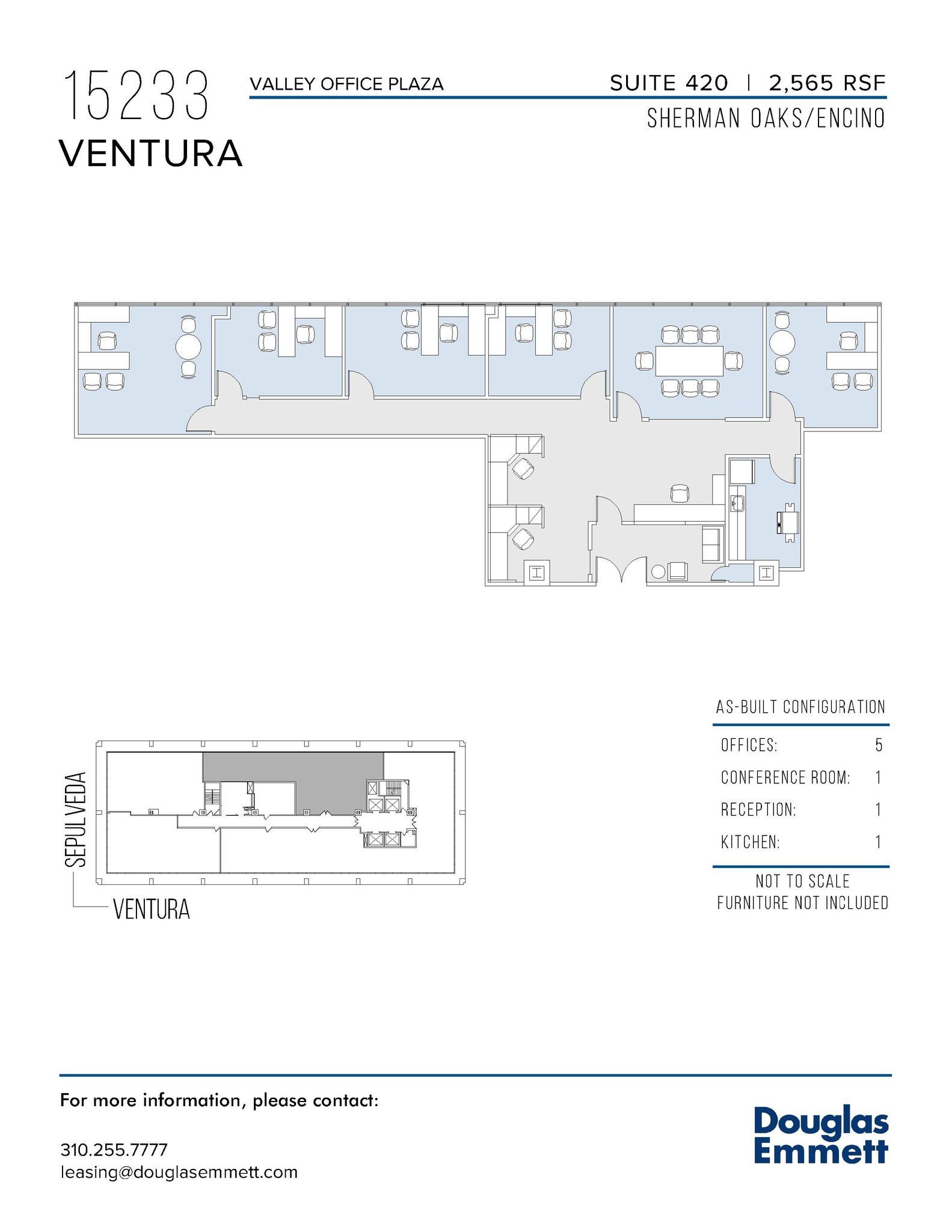 15233 Ventura Blvd, Sherman Oaks, CA en alquiler Plano de la planta- Imagen 1 de 1