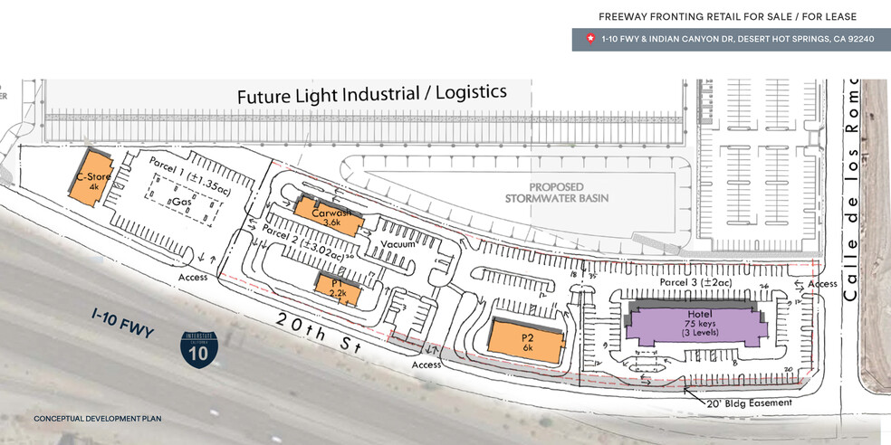 I-10 Fwy, Desert Hot Springs, CA en venta - Plano del sitio - Imagen 2 de 2