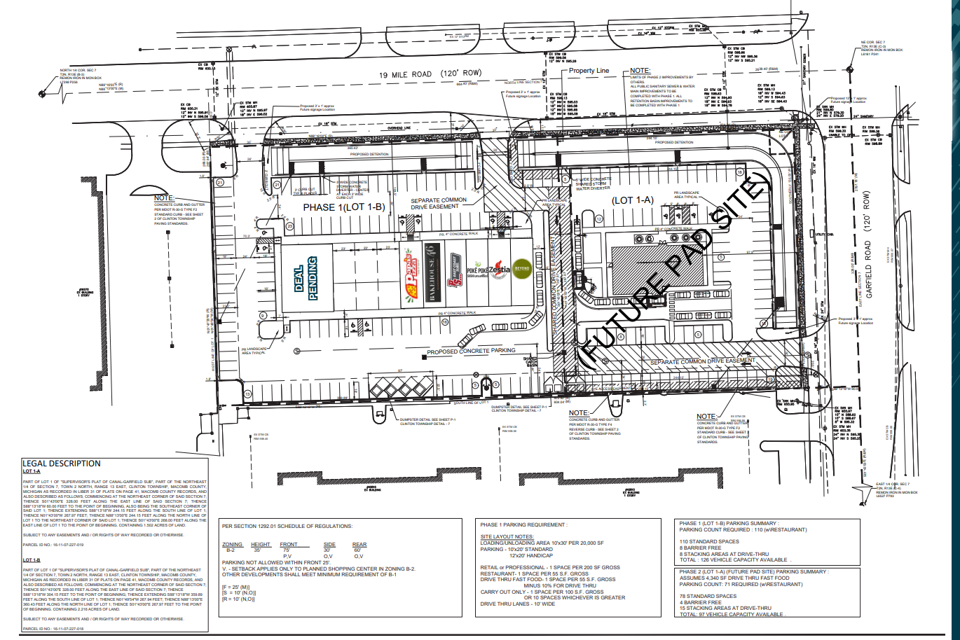 42971 Garfield Rd, Clinton Township, MI en alquiler Plano del sitio- Imagen 1 de 1