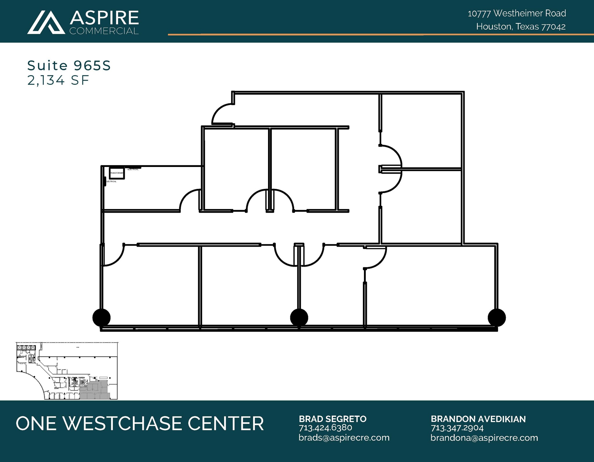 10777 Westheimer Rd, Houston, TX en alquiler Plano de la planta- Imagen 1 de 1