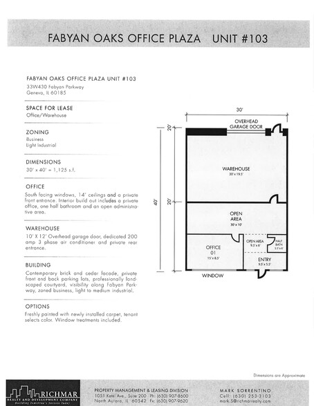 33W480 Fabyan Pky, West Chicago, IL en alquiler - Plano del sitio - Imagen 2 de 8