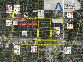 2220-2224 W Park Row Dr, Arlington, TX - vista aérea  vista de mapa