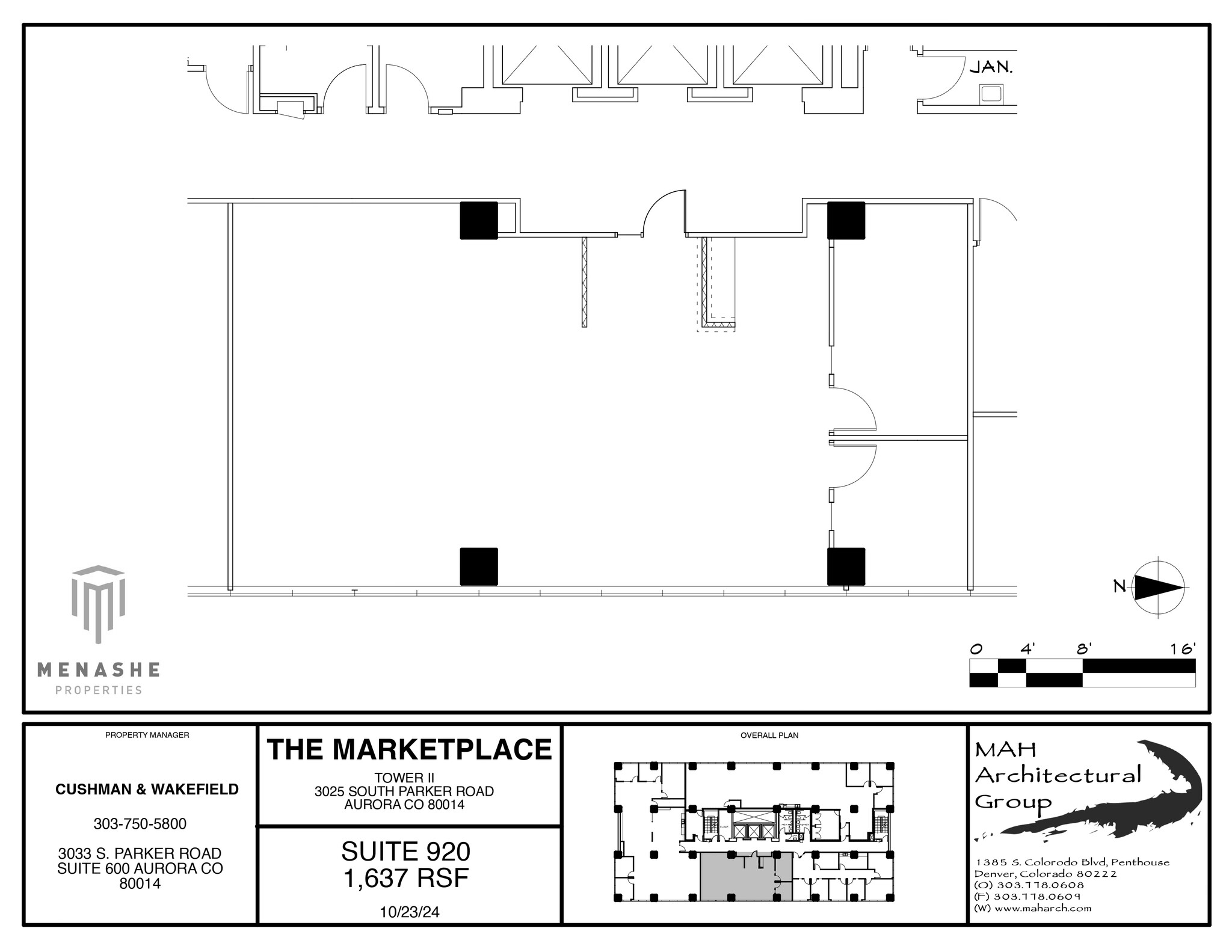 3025 S Parker Rd, Aurora, CO en alquiler Plano de la planta- Imagen 1 de 1