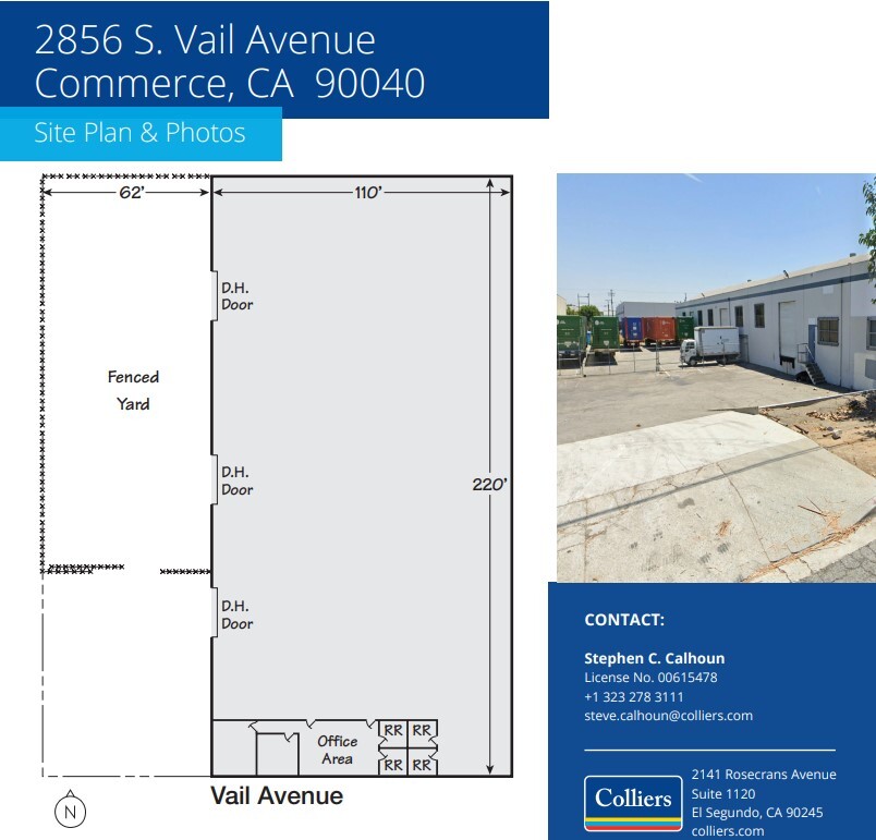 2856 S Vail Ave, Commerce, CA en alquiler Plano de la planta- Imagen 1 de 1