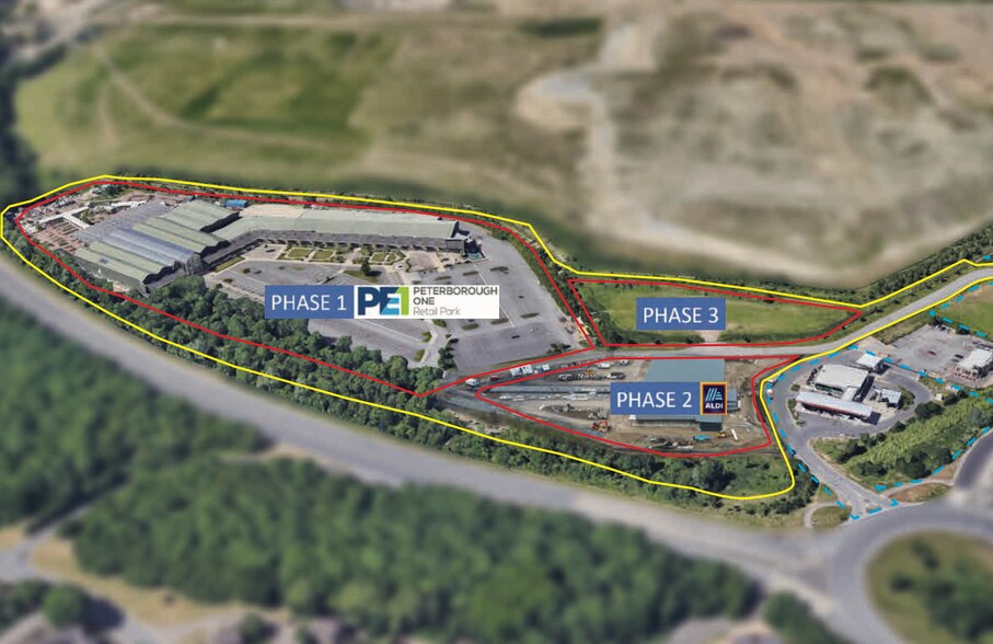 Eye Rd, Peterborough en venta - Vista aérea - Imagen 3 de 5