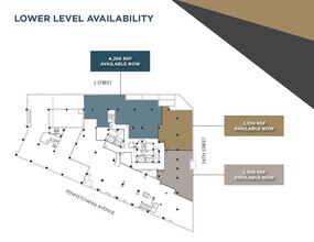 2401 Pennsylvania Ave NW, Washington, DC en alquiler Plano de la planta- Imagen 1 de 1