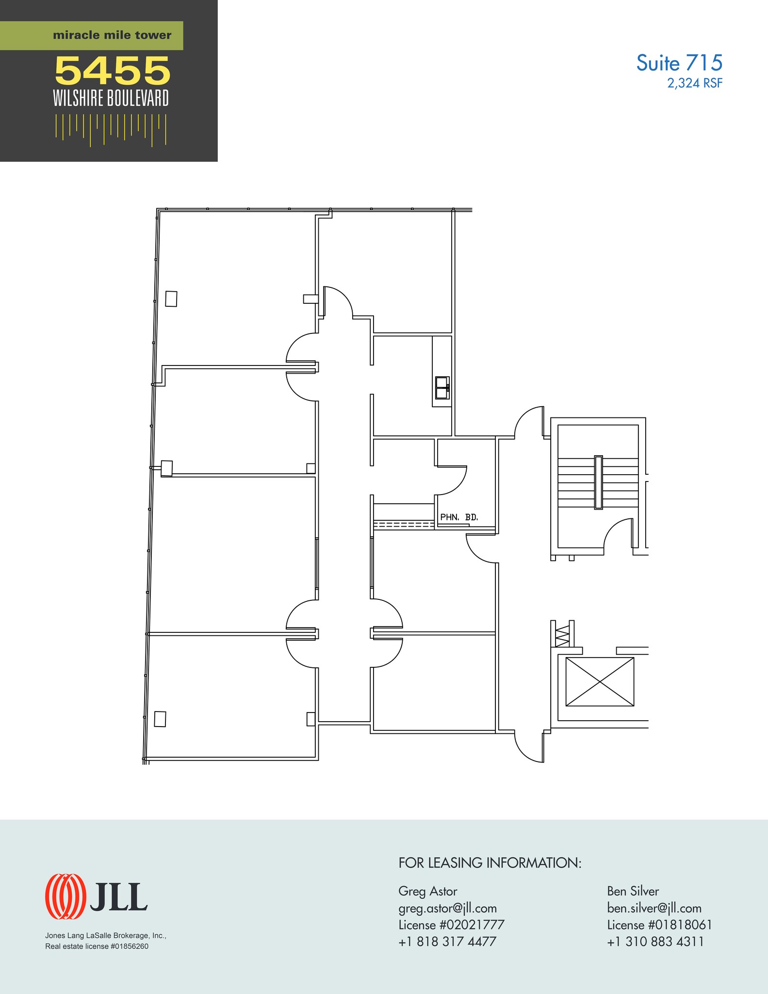 5455 Wilshire Blvd, Los Angeles, CA en alquiler Plano del sitio- Imagen 1 de 1