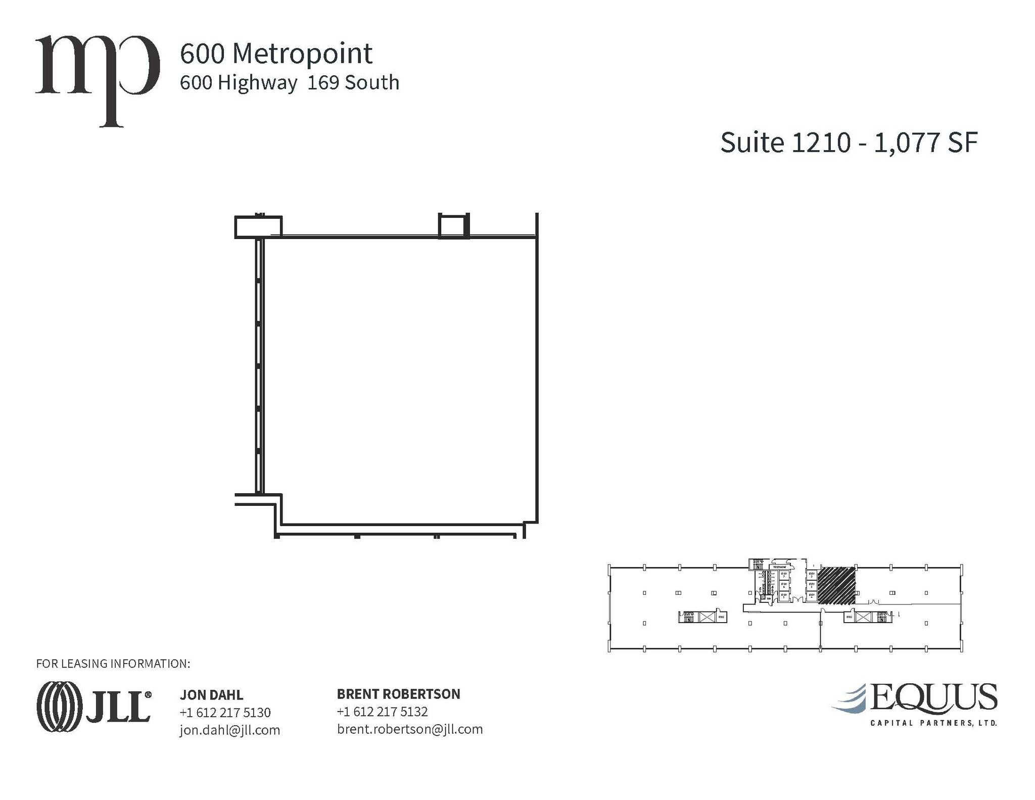 600 Highway 169 S, Saint Louis Park, MN en alquiler Plano de la planta- Imagen 1 de 1