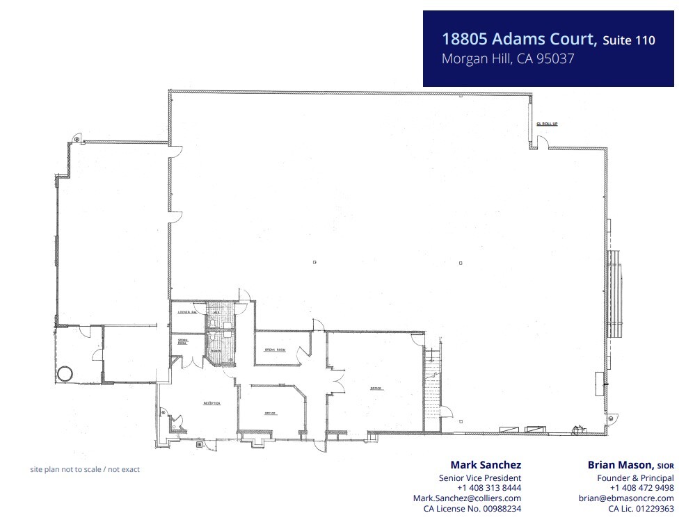 18805 Adams Ct, Morgan Hill, CA en alquiler Plano de la planta- Imagen 1 de 1