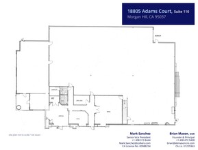 18805 Adams Ct, Morgan Hill, CA en alquiler Plano de la planta- Imagen 1 de 1