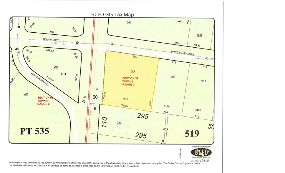 6106 Pleasant Ave, Fairfield, OH en venta - Plano de solar - Imagen 2 de 2