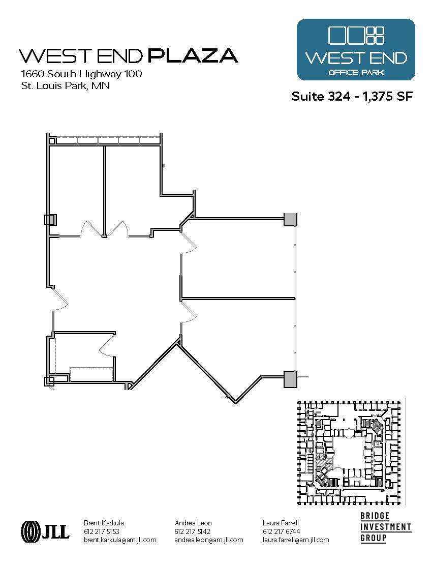 1665 Utica Ave S, Saint Louis Park, MN en alquiler Plano de la planta- Imagen 1 de 1