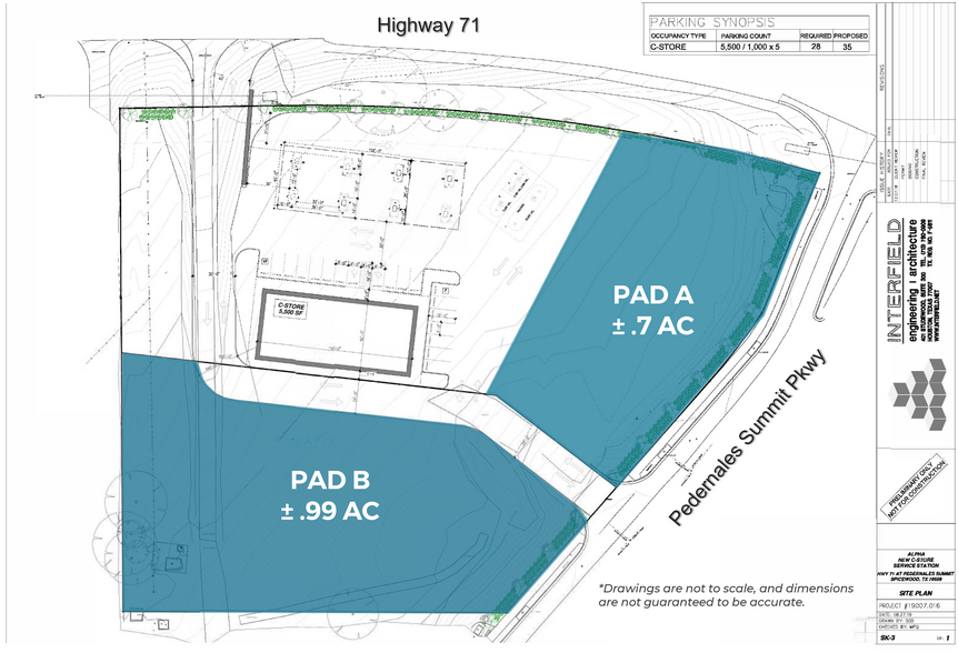 State Hwy 71 & Pedernales Summit Pkwy, Spicewood, TX en alquiler - Plano del sitio - Imagen 1 de 1