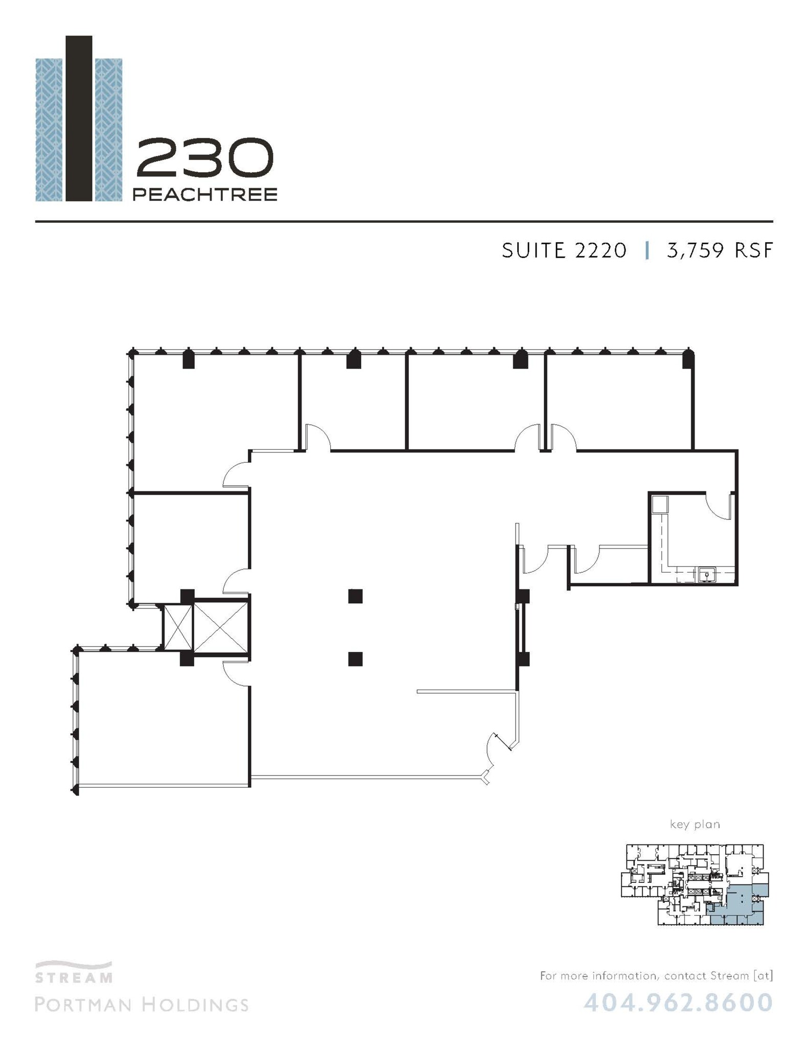 230 Peachtree St NW, Atlanta, GA en alquiler Plano del sitio- Imagen 1 de 1