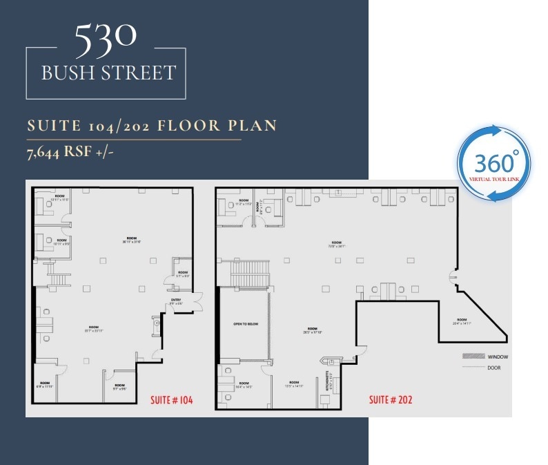 530 Bush St, San Francisco, CA en alquiler Plano de la planta- Imagen 1 de 1