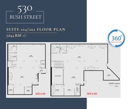 530 Bush St, San Francisco, CA en alquiler Plano de la planta- Imagen 1 de 1