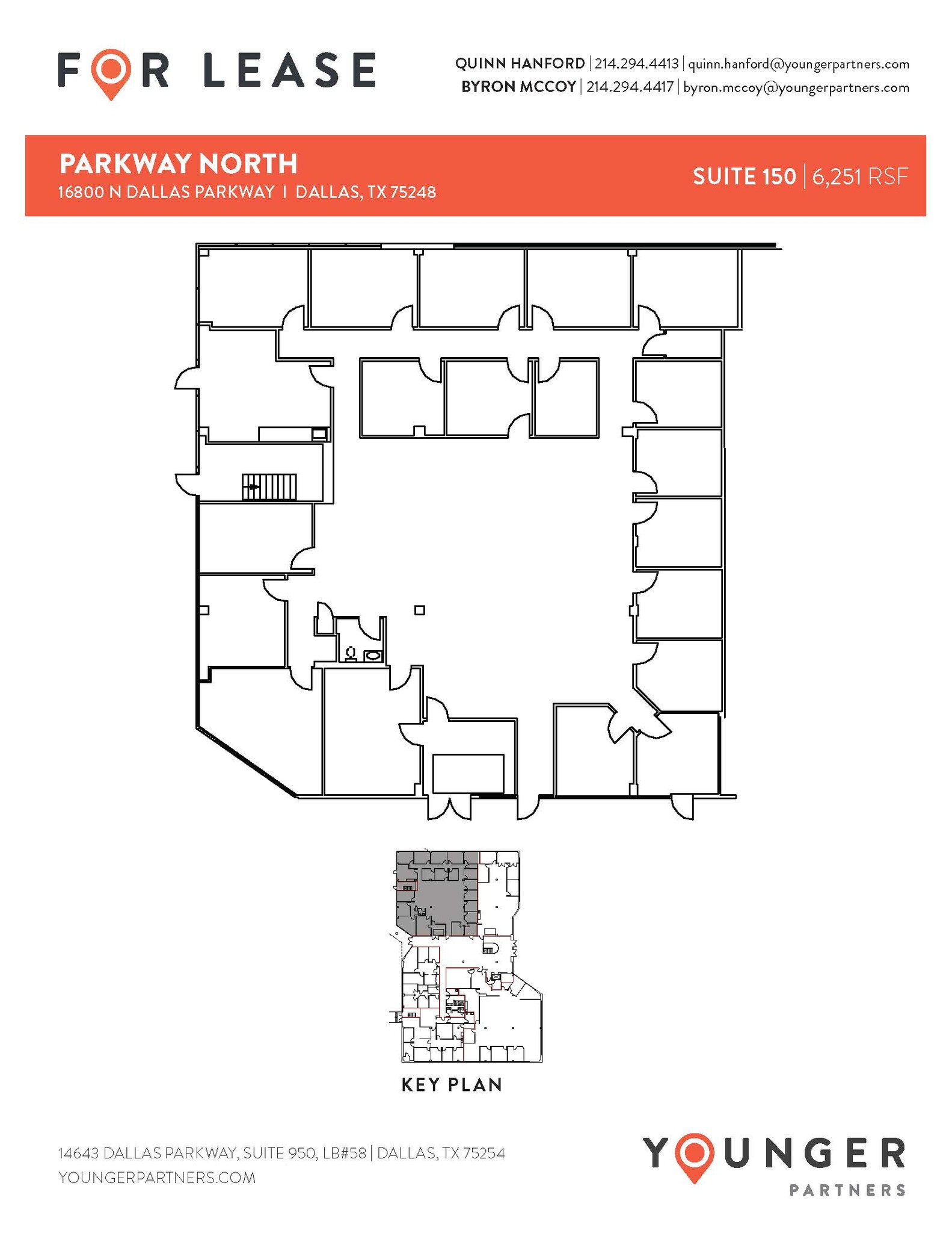 16800 N Dallas Pky, Dallas, TX en alquiler Plano de la planta- Imagen 1 de 1