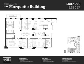 140 S Dearborn St, Chicago, IL en alquiler Plano de la planta- Imagen 1 de 2