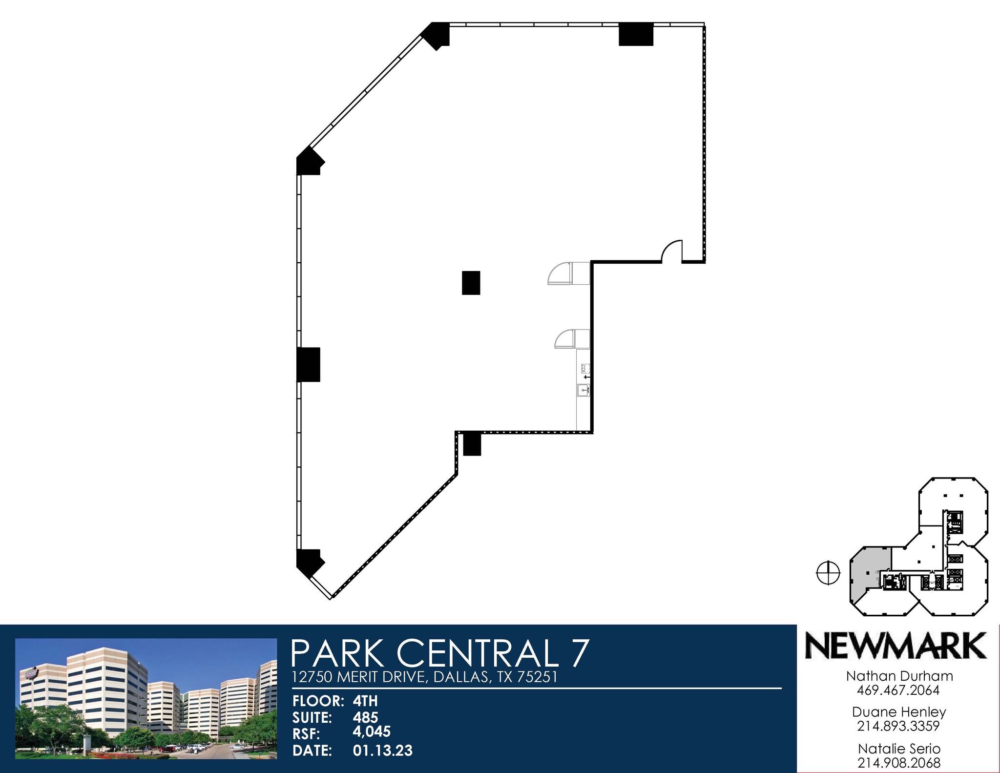 12750 Merit Dr, Dallas, TX en alquiler Plano de la planta- Imagen 1 de 1