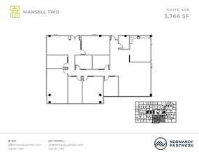 3650 Mansell Rd, Alpharetta, GA en alquiler Plano de la planta- Imagen 1 de 2