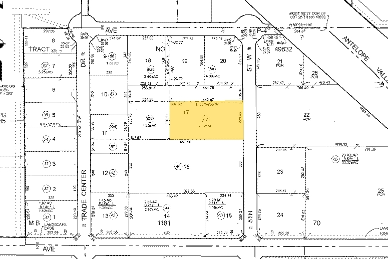 5th St, Palmdale, CA en venta - Plano de solar - Imagen 3 de 3