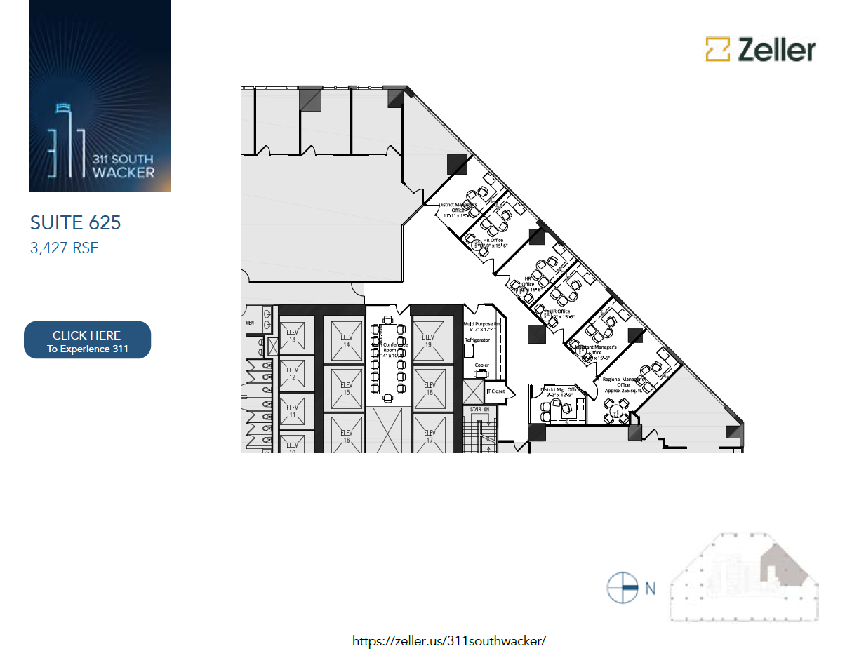 311 S Wacker Dr, Chicago, IL en alquiler Plano de la planta- Imagen 1 de 1