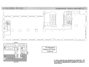 233 Broadway, New York, NY en alquiler Plano de la planta- Imagen 1 de 1