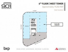 901 New York Ave NW, Washington, DC en alquiler Plano de la planta- Imagen 1 de 2