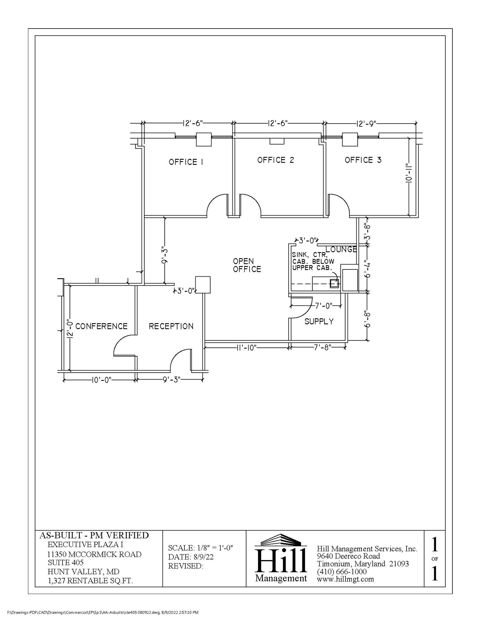 11350 McCormick Rd, Hunt Valley, MD en alquiler Plano de la planta- Imagen 1 de 1