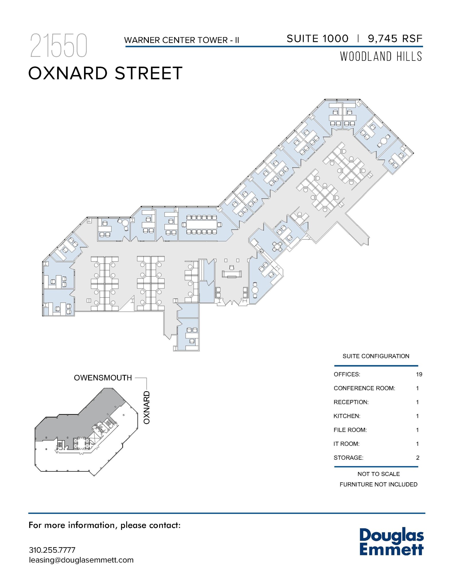 21550 Oxnard St, Woodland Hills, CA en alquiler Plano de la planta- Imagen 1 de 1