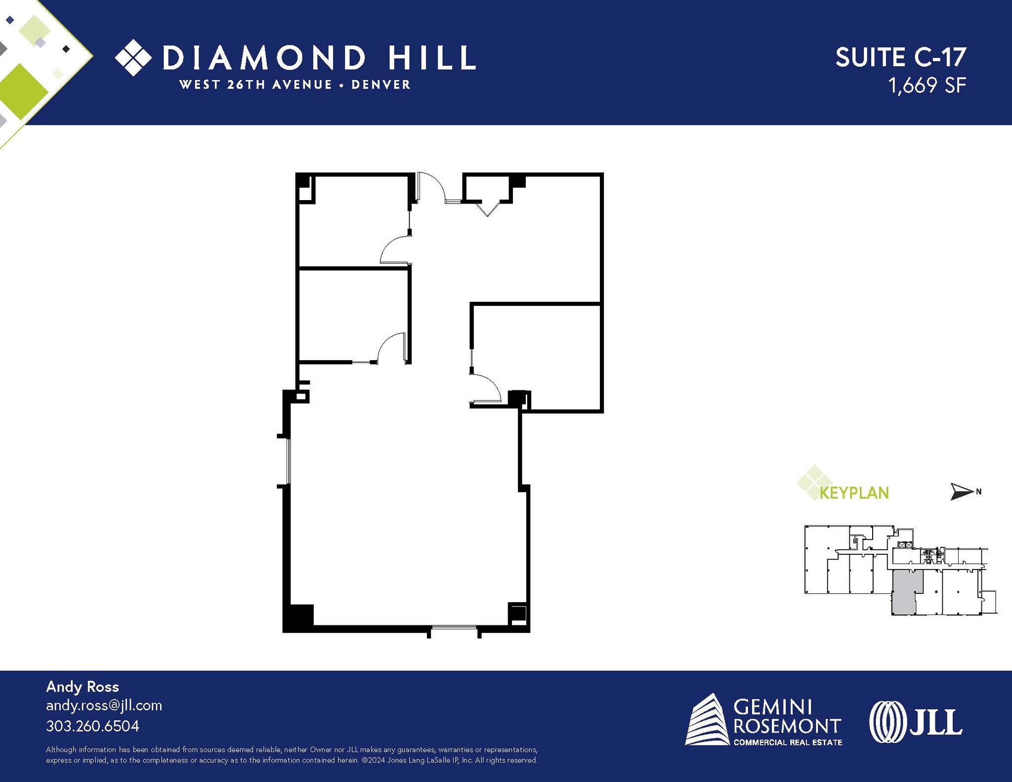 2490 W 26th Ave, Denver, CO en alquiler Plano de la planta- Imagen 1 de 2