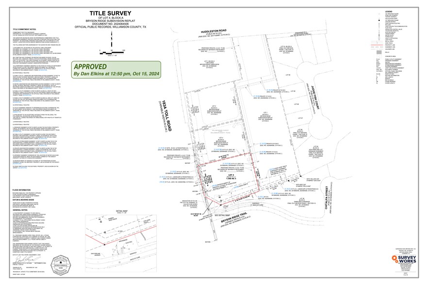 183A & Bryson Ridge Trl, Leander, TX en venta - Plano del sitio - Imagen 3 de 3