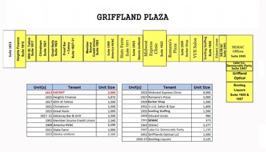 1815-1957 W Glen Park Ave, Griffith, IN en alquiler Plano de la planta- Imagen 1 de 1