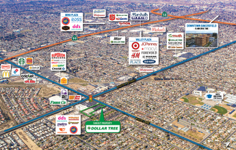 1501 White Ln, Bakersfield, CA - VISTA AÉREA  vista de mapa - Image1