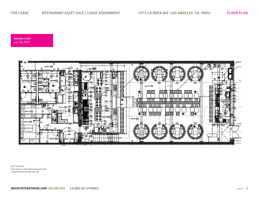 101-127 S La Brea Ave, Los Angeles, CA en alquiler Plano de la planta- Imagen 1 de 1