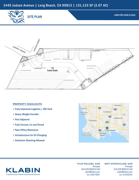 1445 Judson Ave, Long Beach, CA en venta - Plano del sitio - Imagen 2 de 3