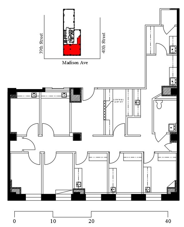 274 Madison Ave, New York, NY en alquiler Plano de la planta- Imagen 1 de 1