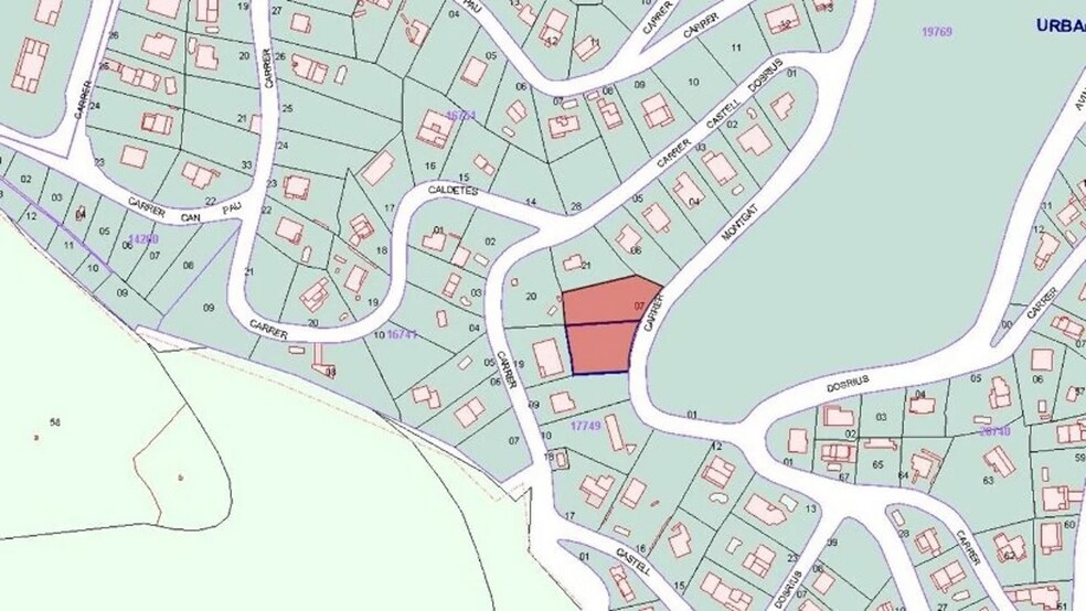 Carrer Montgat, 9, Dosrius, Barcelona en venta - Plano del sitio - Imagen 3 de 3