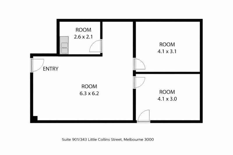 343 Little Collins St, Melbourne, VIC 3000 - Unidad 901 -  - Plano de la planta - Image 2 of 5