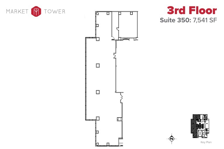 10 W Market St, Indianapolis, IN en alquiler Plano de la planta- Imagen 1 de 1