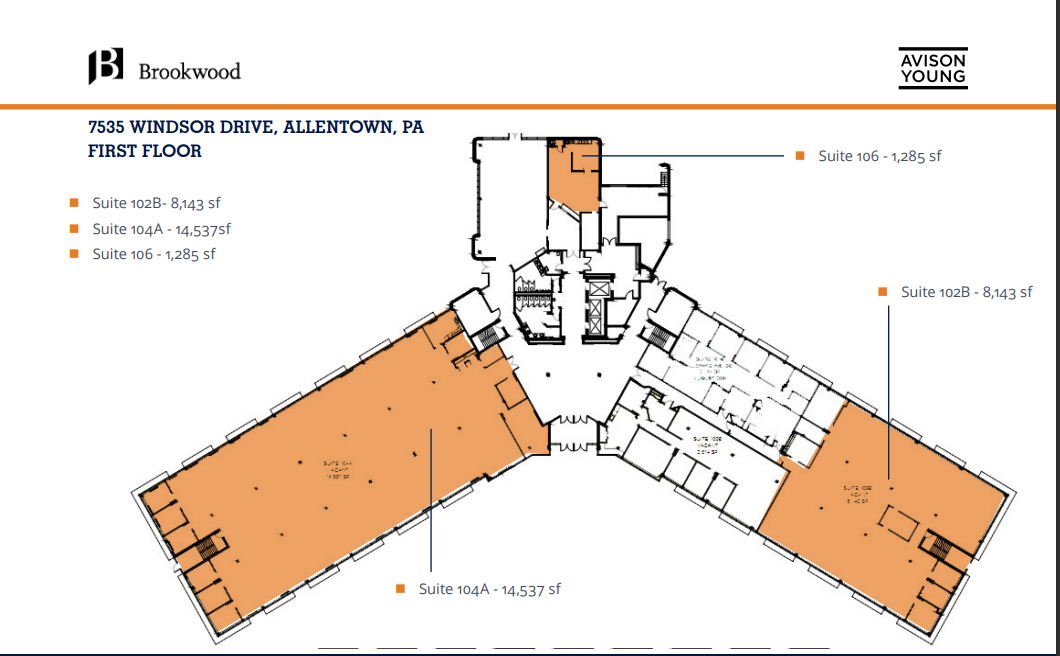 7535 Windsor Dr, Allentown, PA en alquiler Plano de la planta- Imagen 1 de 1