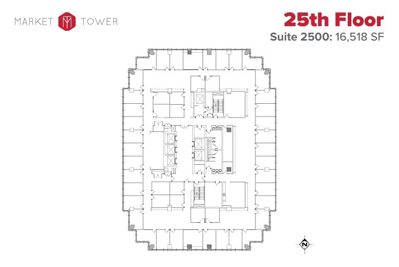 10 W Market St, Indianapolis, IN en alquiler Plano de la planta- Imagen 1 de 1